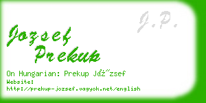 jozsef prekup business card